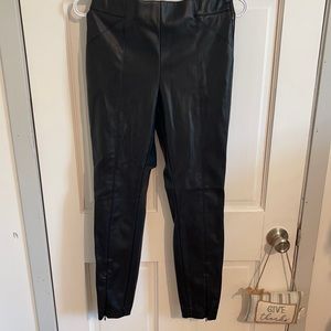 Zara Black Leather Pants. Size Small. Worn once.